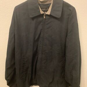 Geoffrey Beene Black and Tan Lightweight Jacket